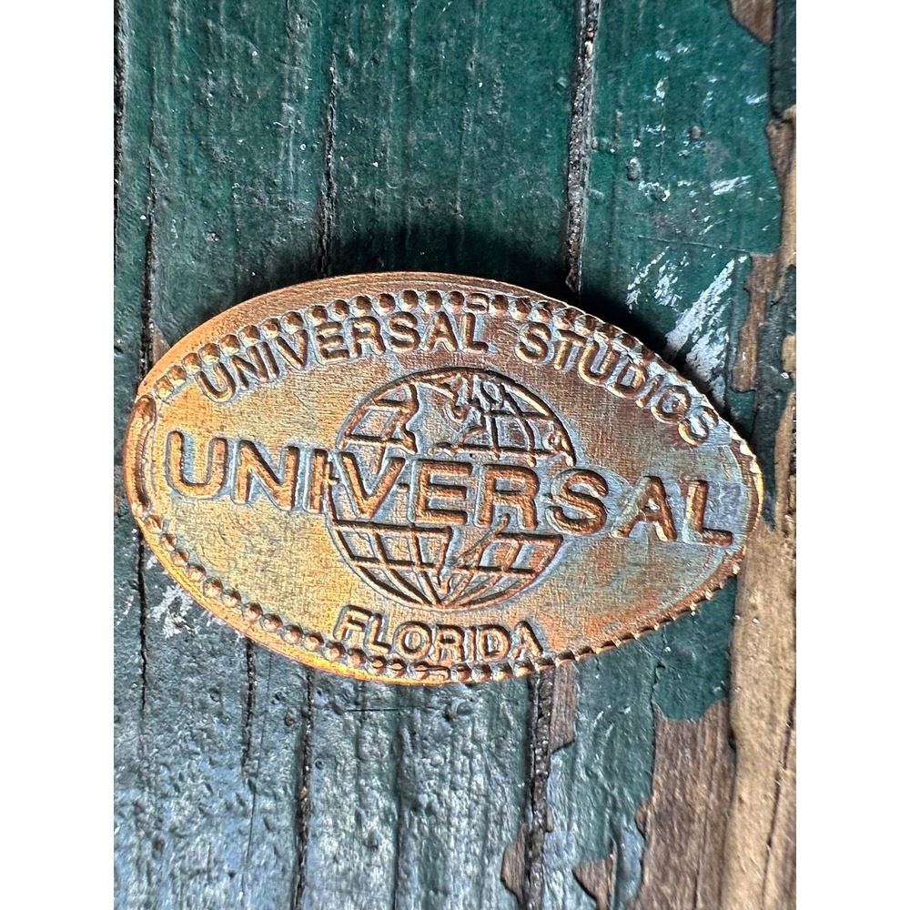 Universal Studios Florida Elongated Pressed Penny Globe Logo Souvenir Coin
